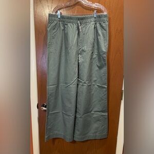 LOFT Green Wide-Leg Pants XL